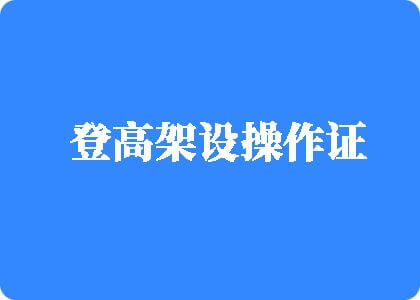 大鸡巴猛男操小穴视频登高架设操作证